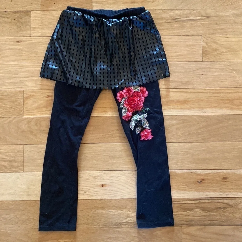 BMG Couture Floral Animal Print Set 7/8Y